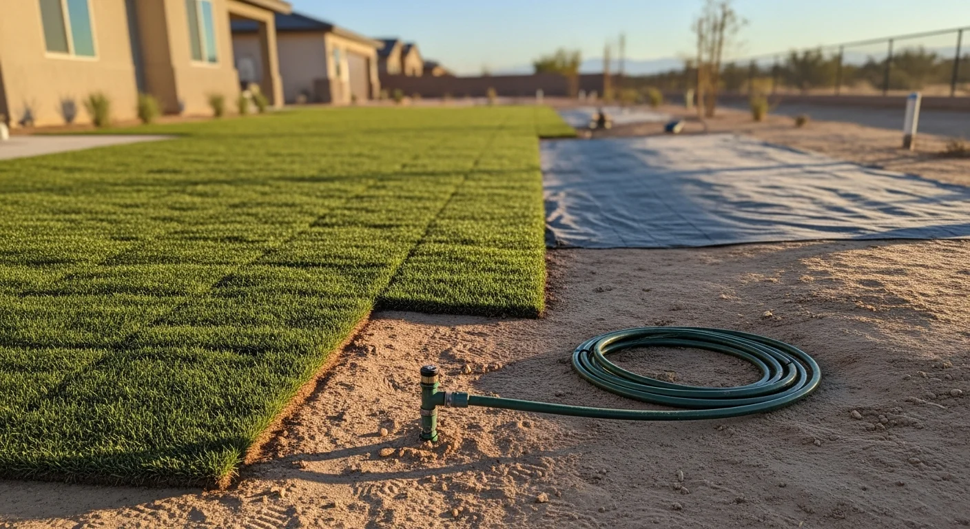 Turf installation and sprinkler system design in Hesperia